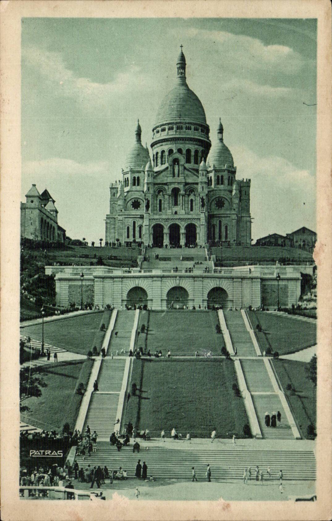 Paris - 18 - Basilique Sacre Coeur CPA