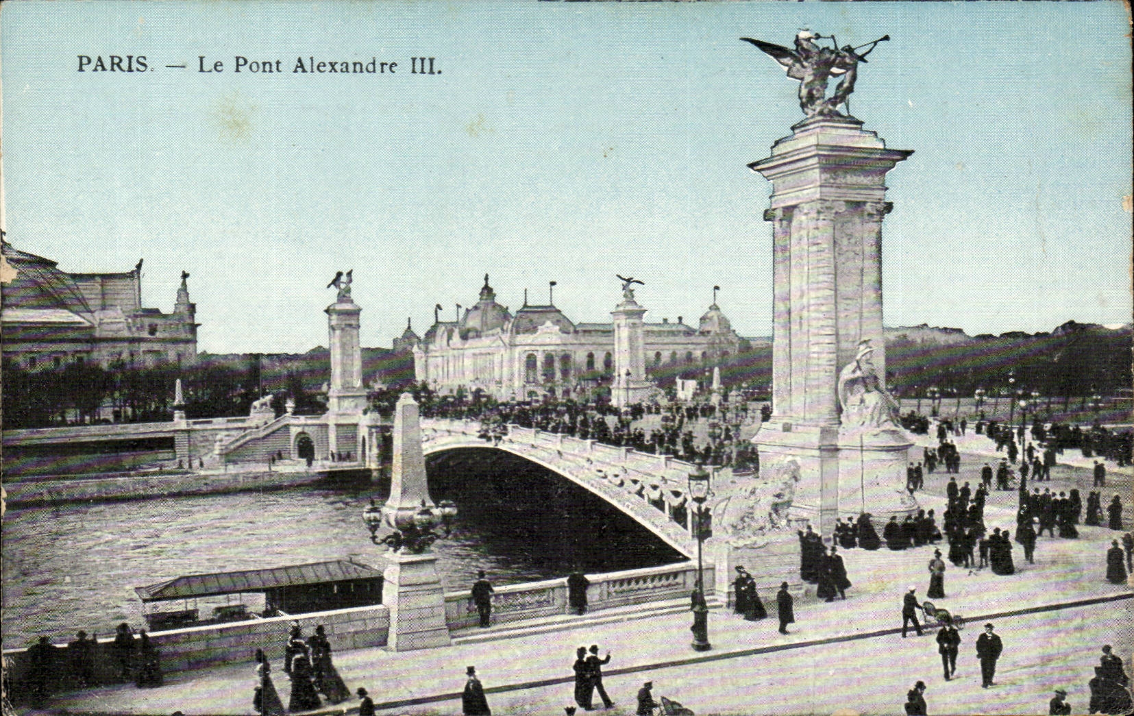 Paris - 7 - the Bridge Alexandre III - bridge CPA