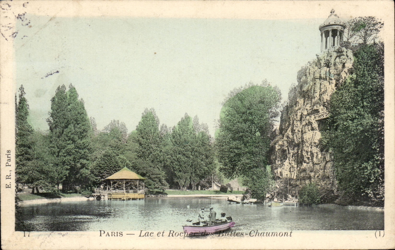 Paris - 19 - Lake and Rocks of Chaumont Hillocks - CPA