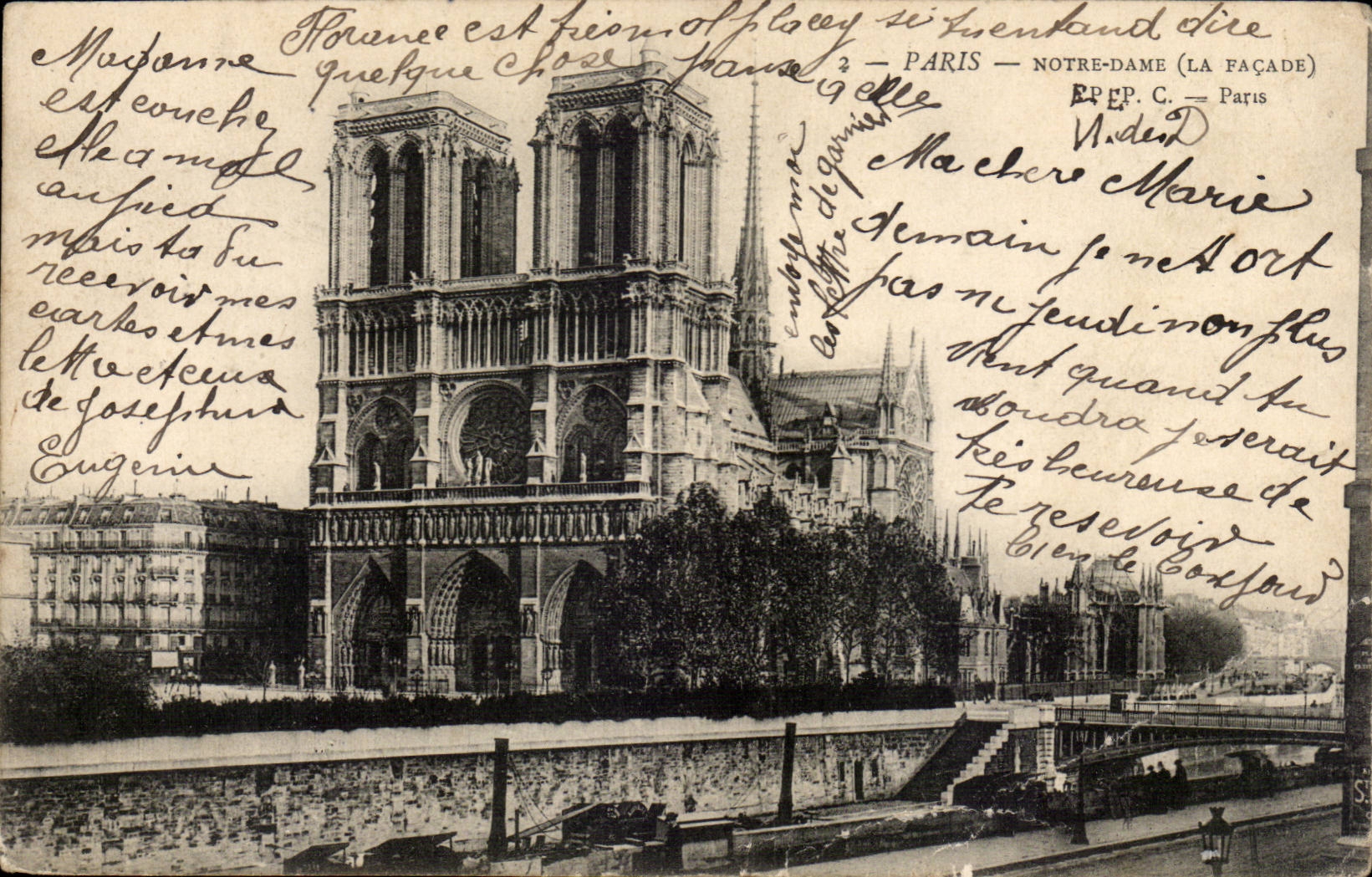 Paris - 4 - Notre Dame - CPA 