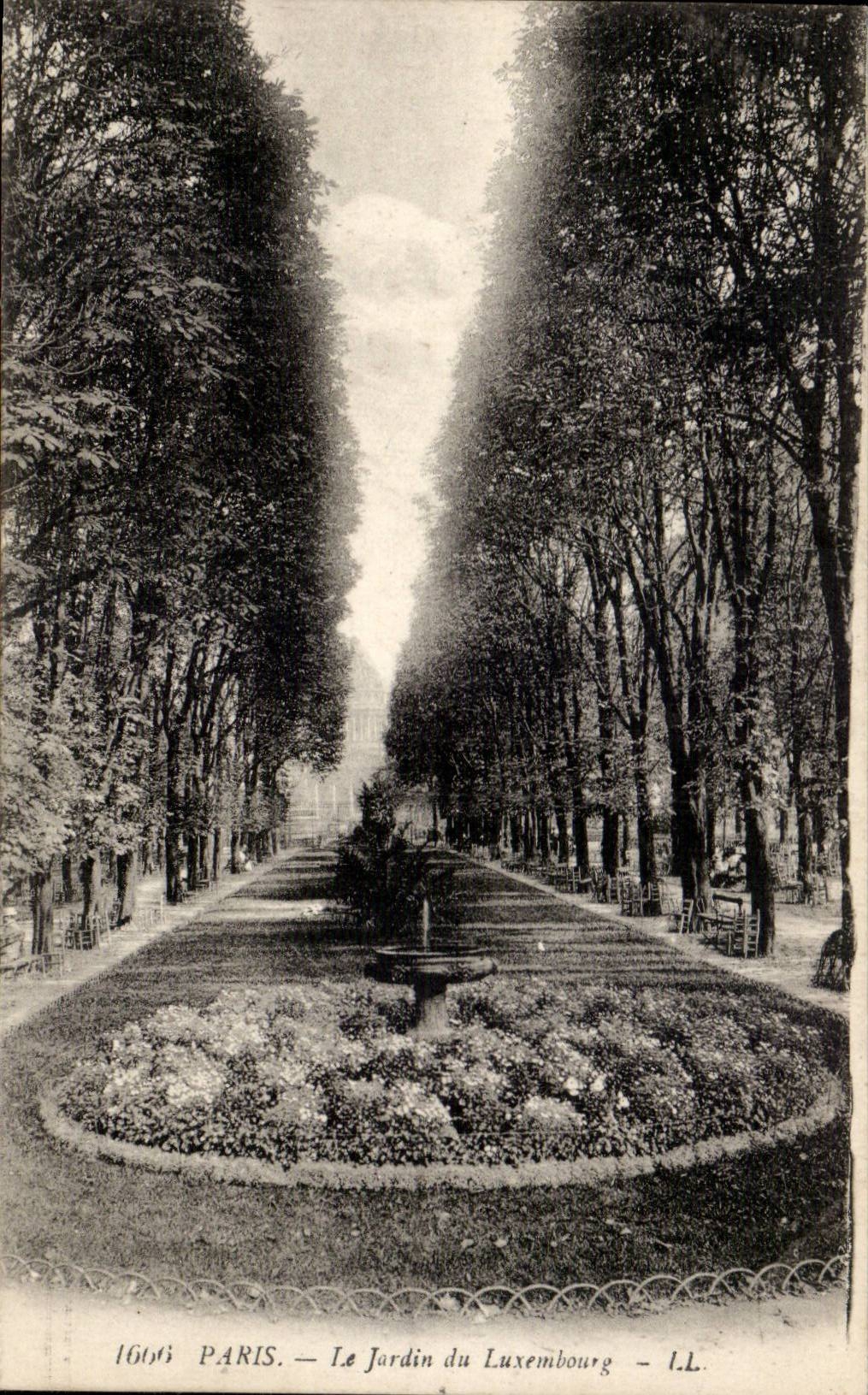 Paris - 6 - the Garden of Luxembourg - CPA