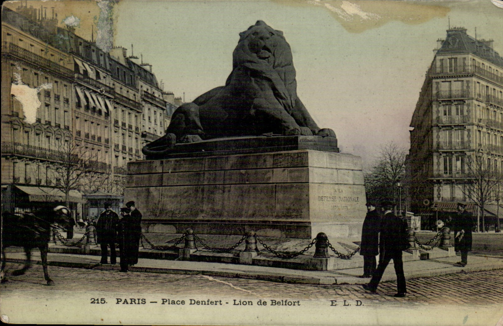 Paris - 14 - Defert Place - the Lion of Belfort - CPA
