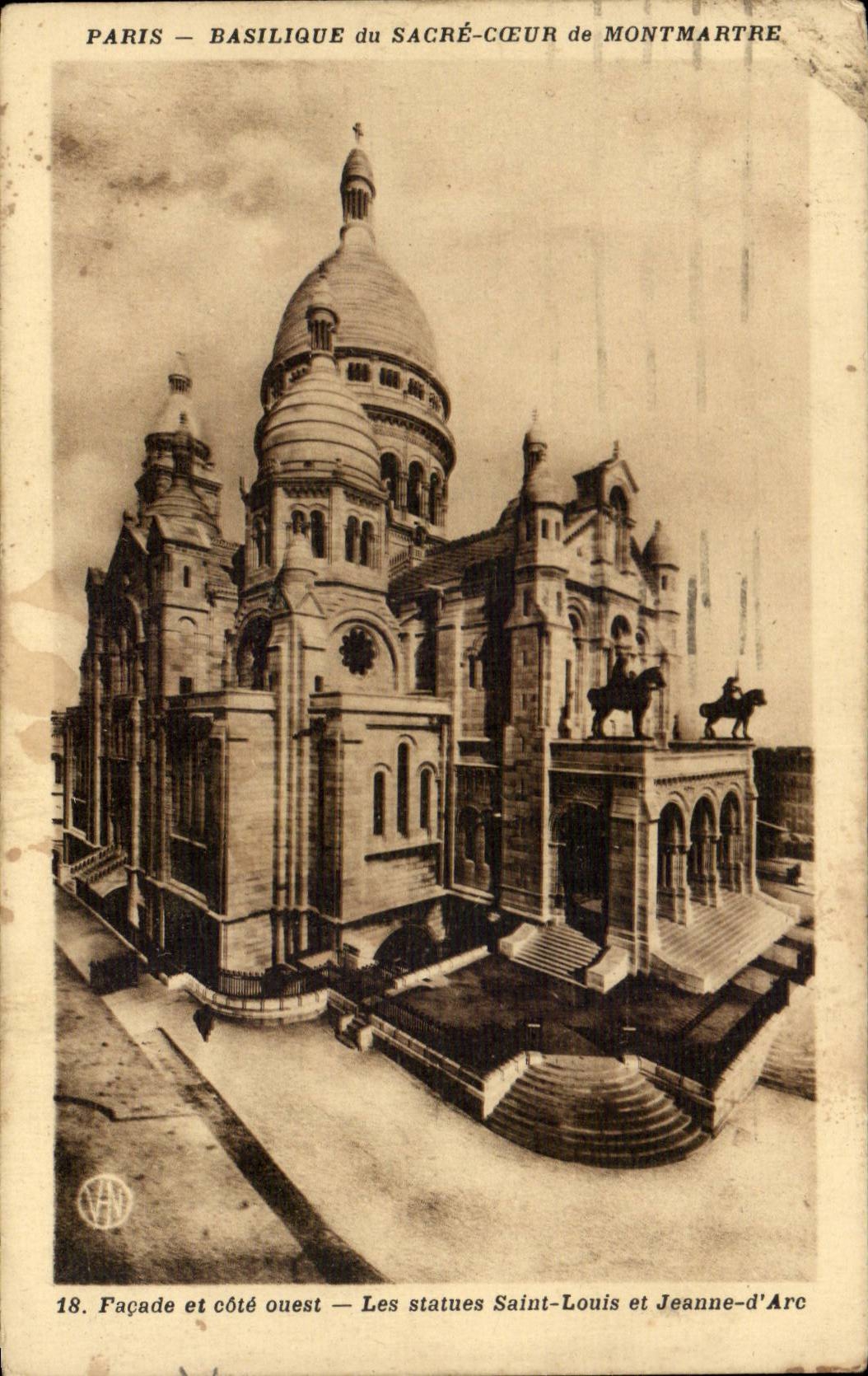 Paris - 18 - Basilique du Sacre Coeur - Montmartre - CPA