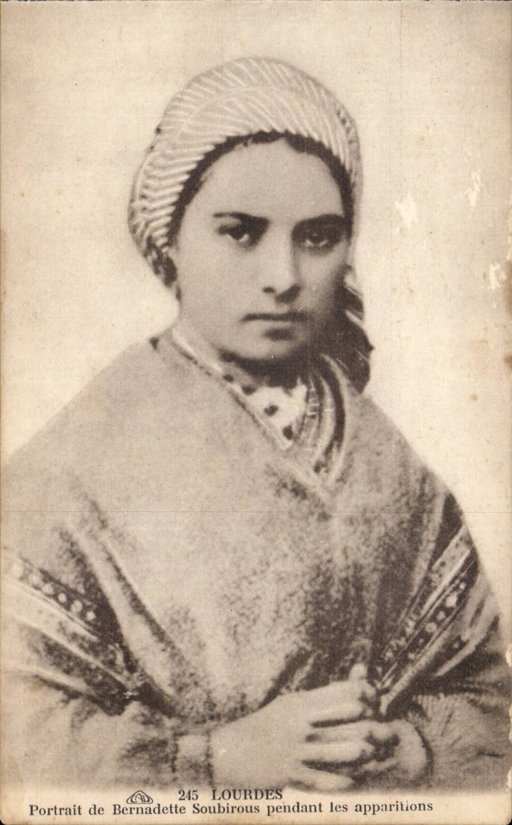Lourdes - Portrait of Bernadette - CPA