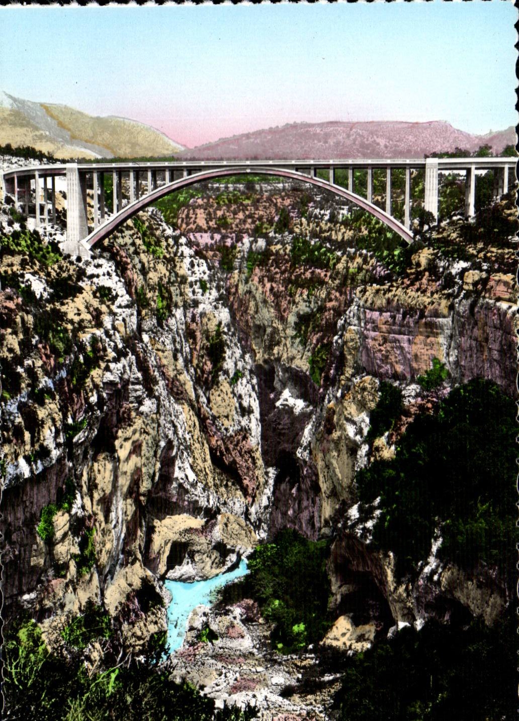 Verdon - Les Gorges Pittoresques - Pont sur l'Artuby - bridge - CPA 