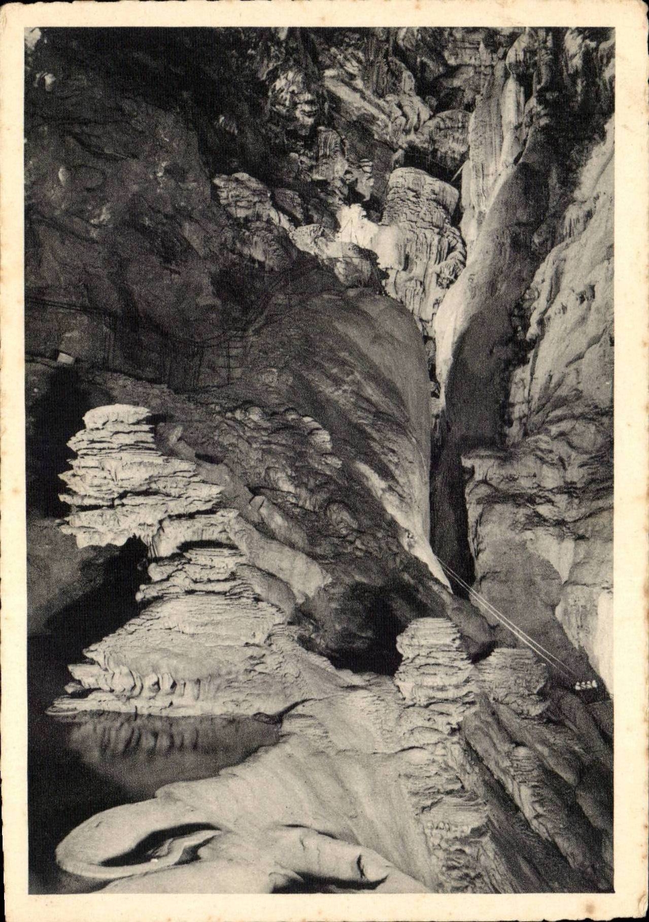 The Famous Batch - Pit of Padirac - higher Lake and Large Dome - CPA