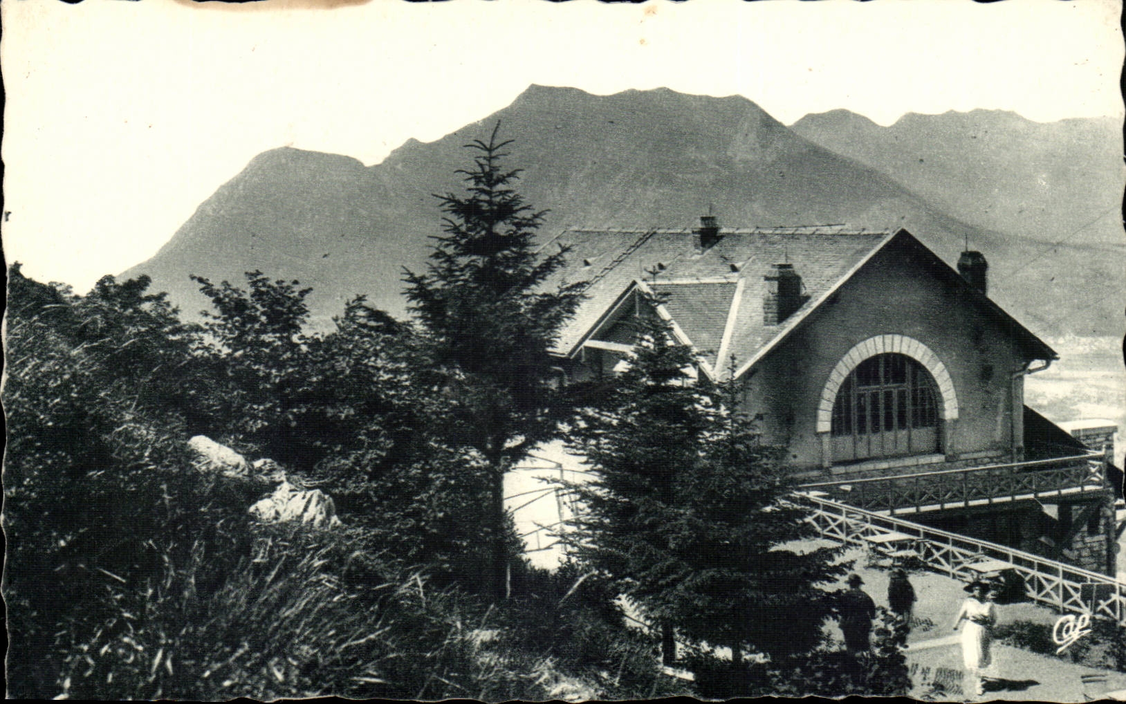 Lourdes - Funicular of the Peak of Jer - Higher Station - CPA