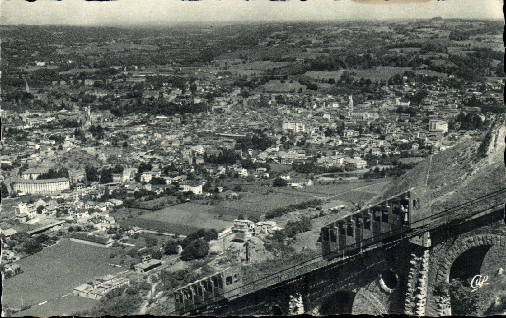Lourdes - Peak of Jer - View on Lourdes - CPA