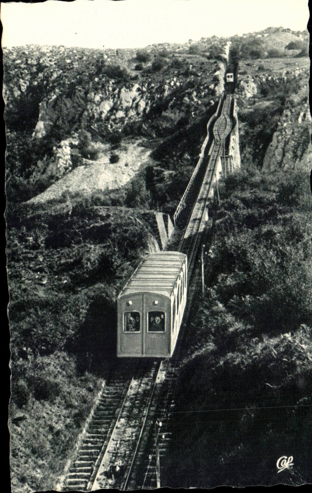 Lourdes - Peak of Jer - the Funicular - CPA