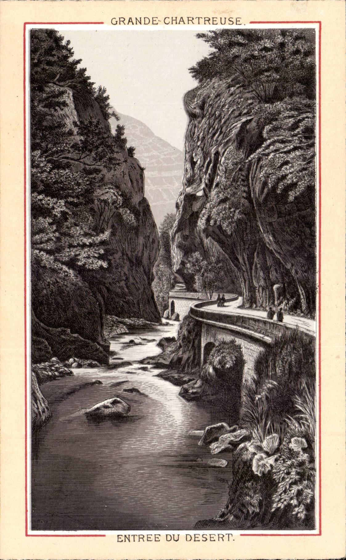 Grosses Chartreuse - Eingang von Serves - CPA