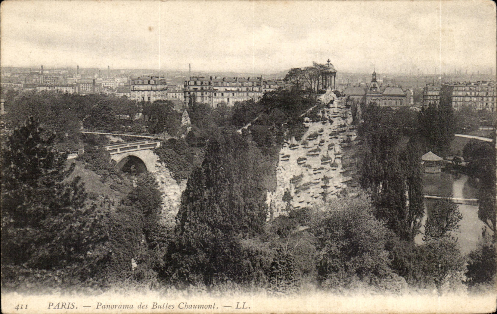 Paris - 19 - Chaumont Hillocks - Panorama - CPA