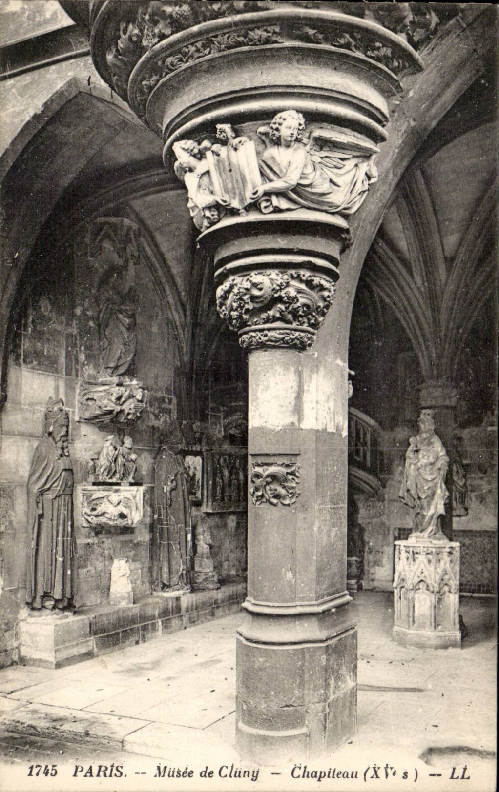Paris - 5 - Cluny Museum - Capitals - CPA