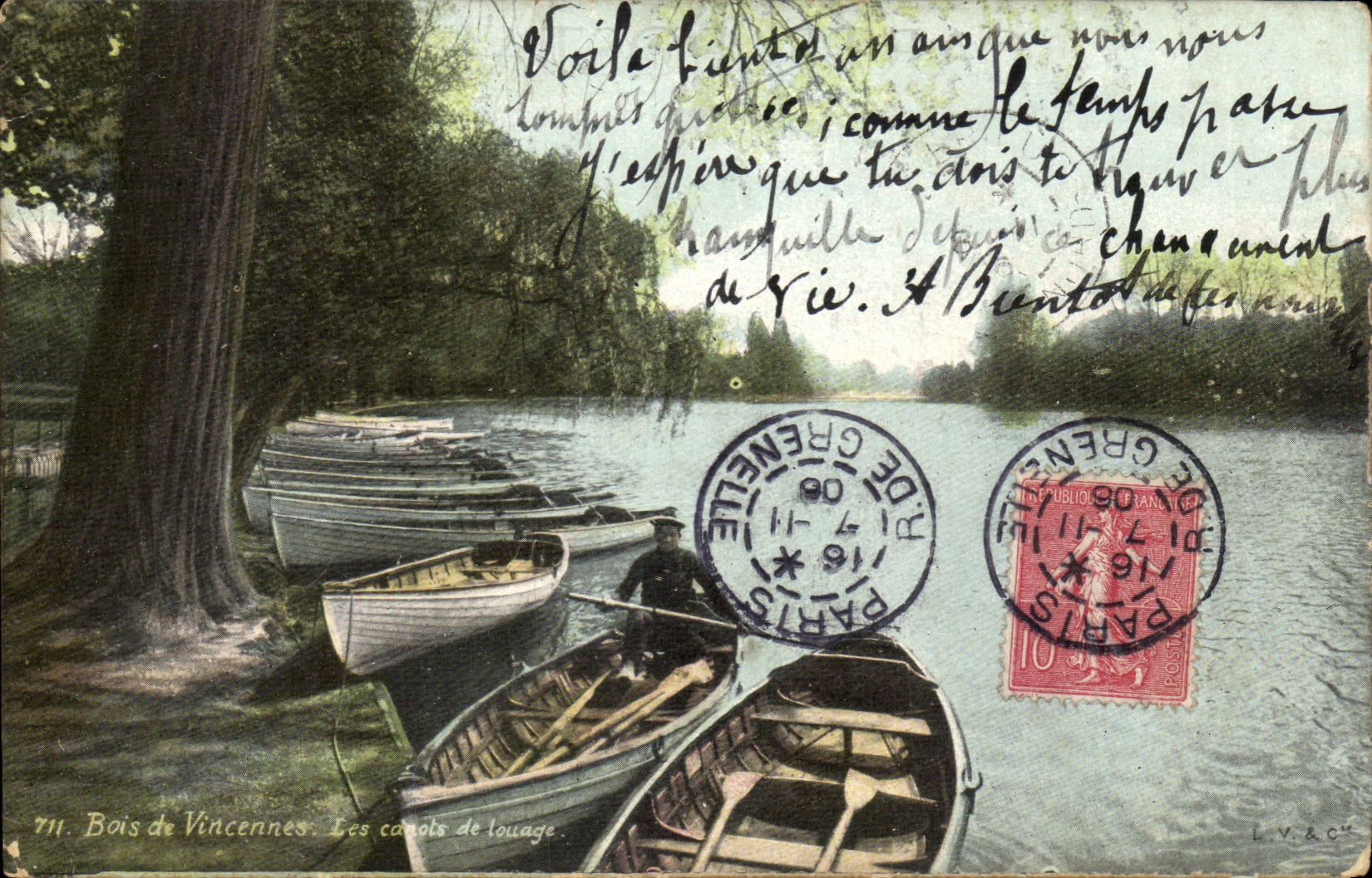 Paris - 12 - Bois de Vincennes - Bateau - Boat - CPA