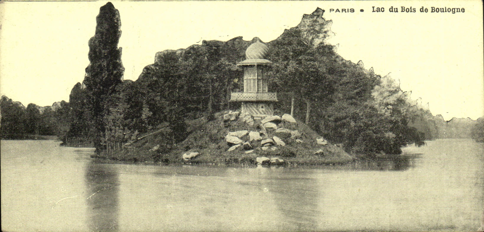 Paris - 16 - Lake of the Bois de Boulogne - CPA