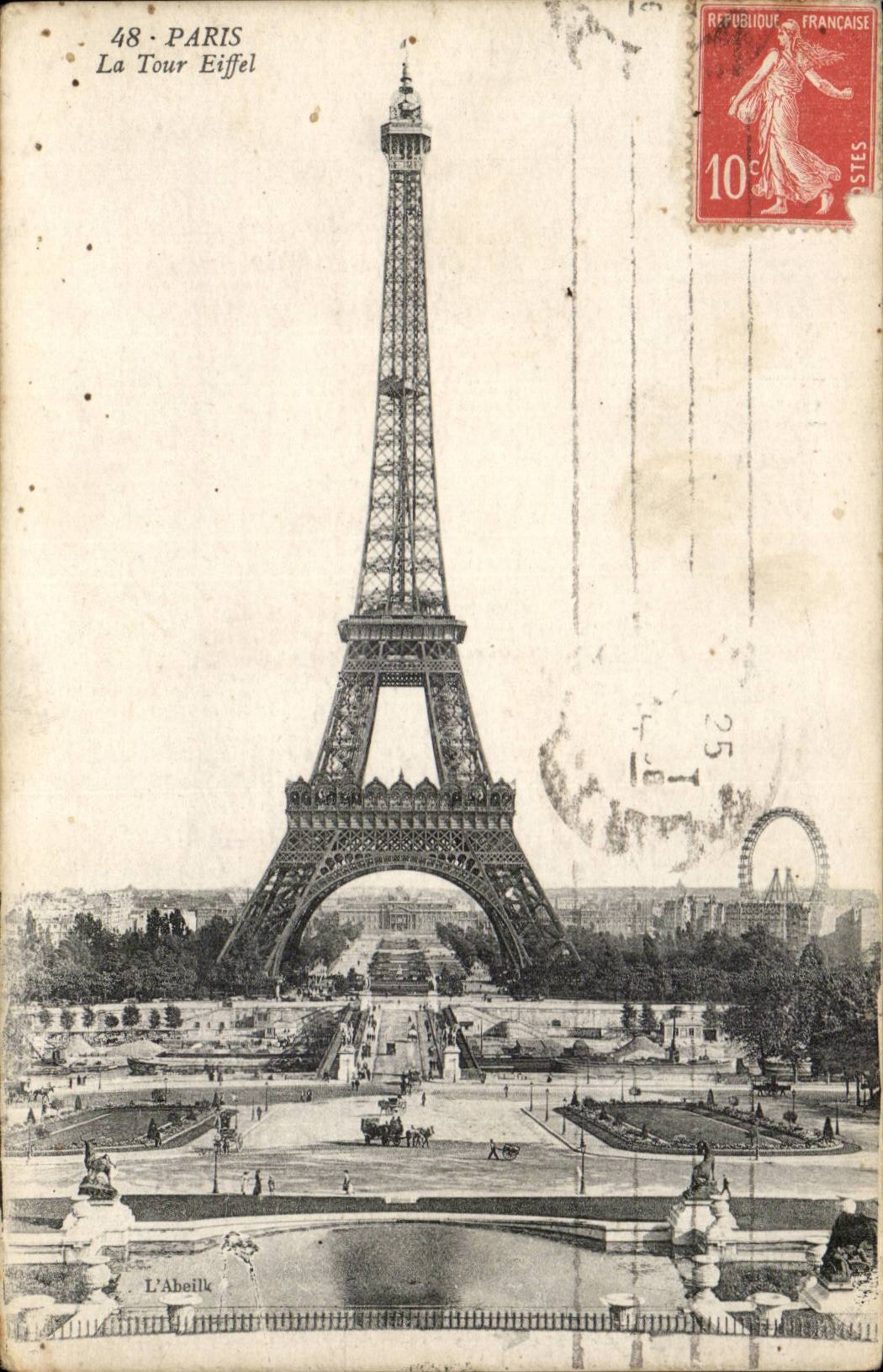 Paris - 7 - Eiffel Tower - Eiffel Tower - CPA