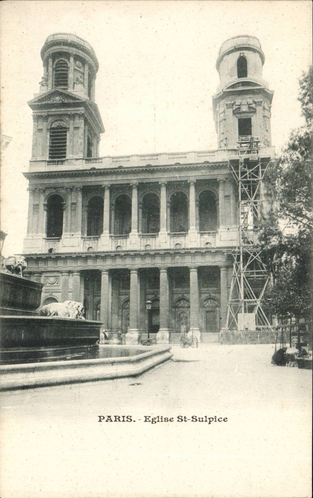 Paris - 5 - Church Saint Sulpice - CPA