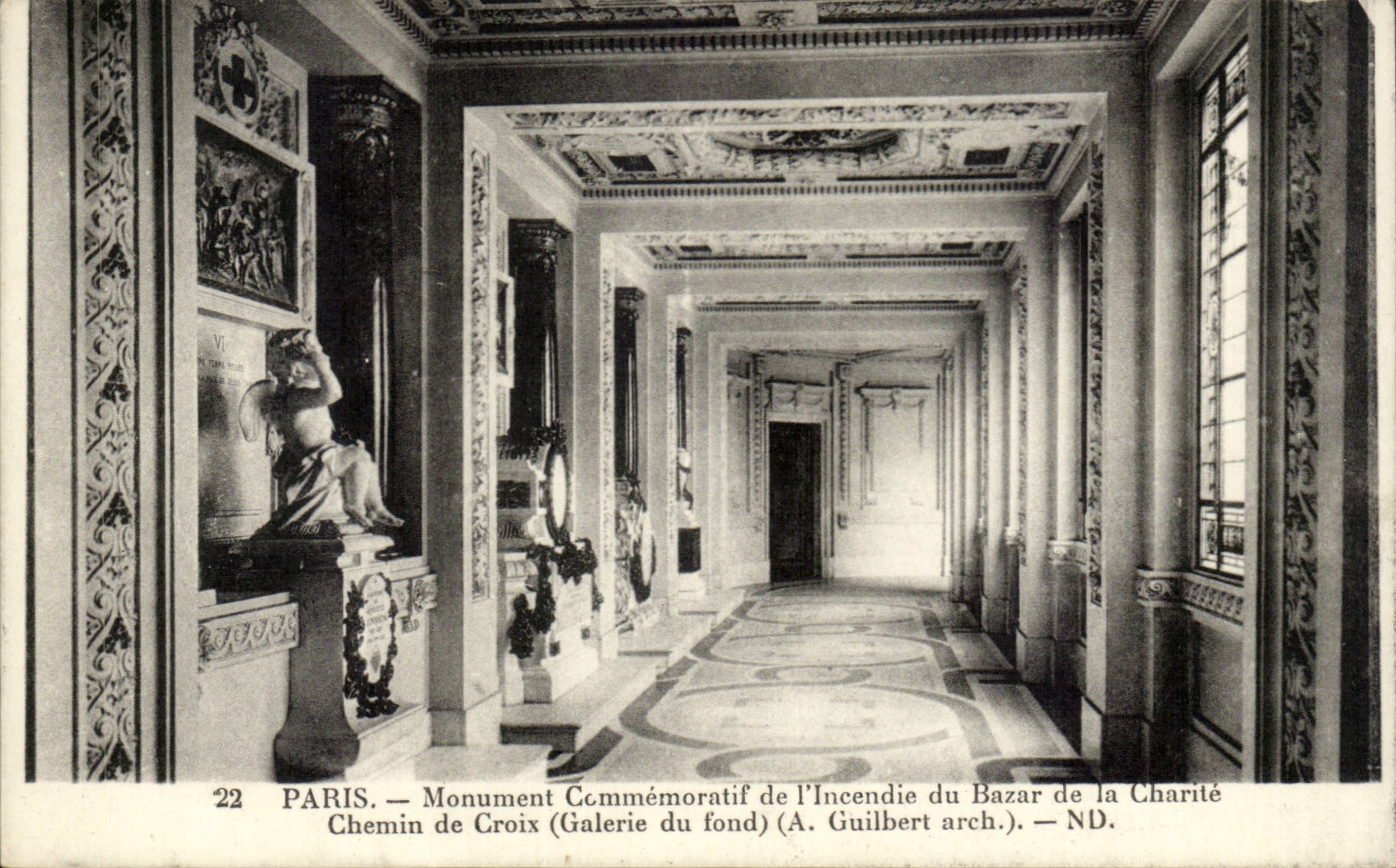 Paris - Monument Commemoratif de l'Incendie du Bazar de la Charite - Chemin de Croix - CPA