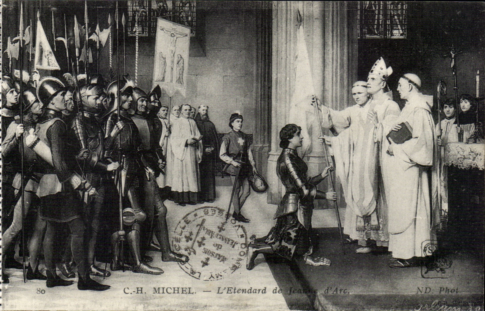 Religion - the Standard of Jeanne d' Arc - C H Michel CPA
