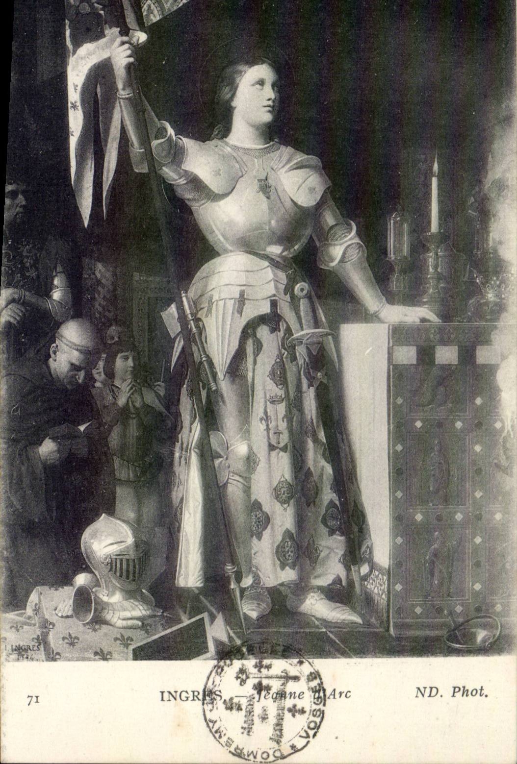 Arts - Tableau - Ingres - Jeanne d'Arc CPA 