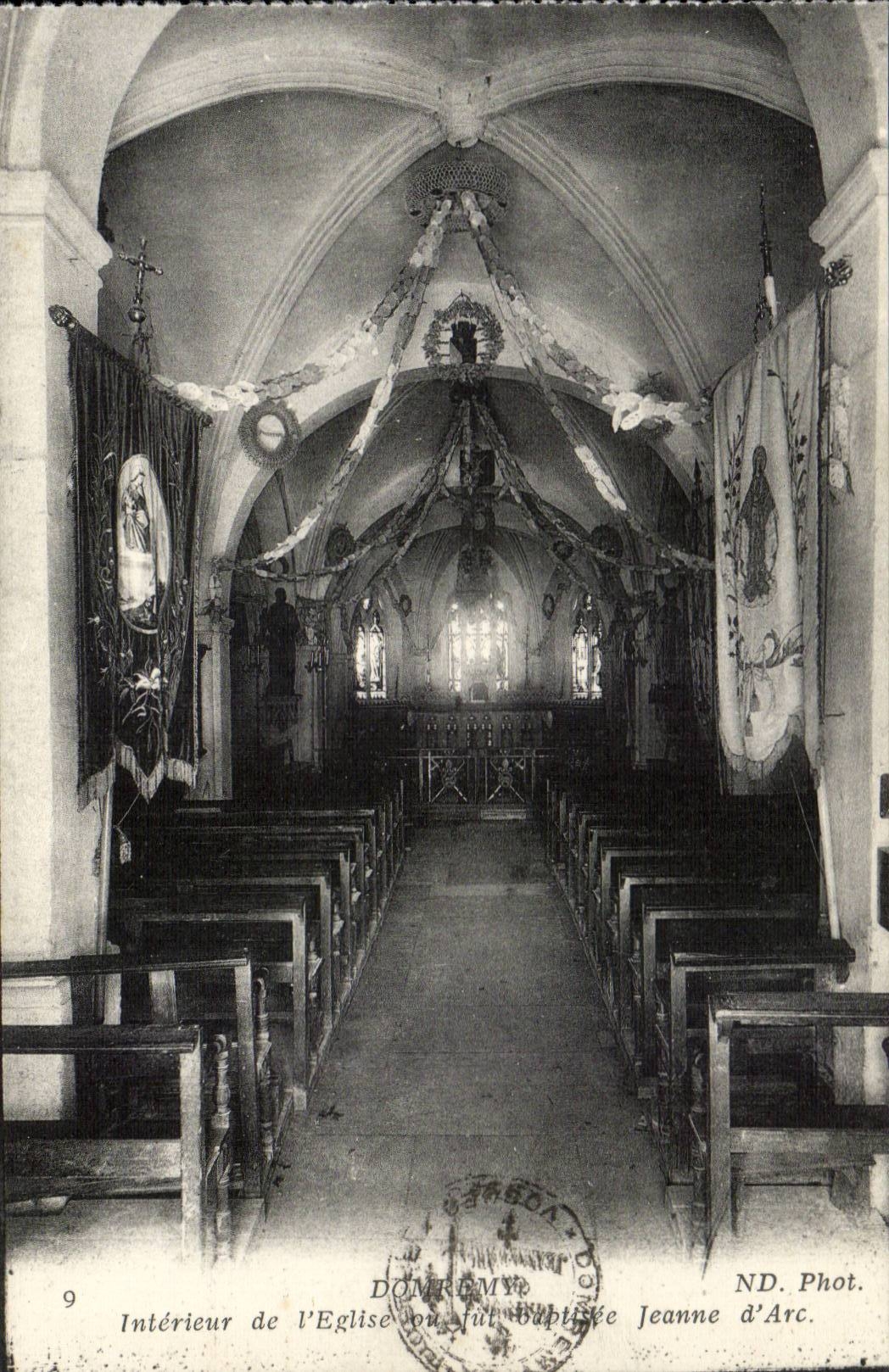 Domremy - Innenraum der Kirche - Jeanne d Bogen - CPA