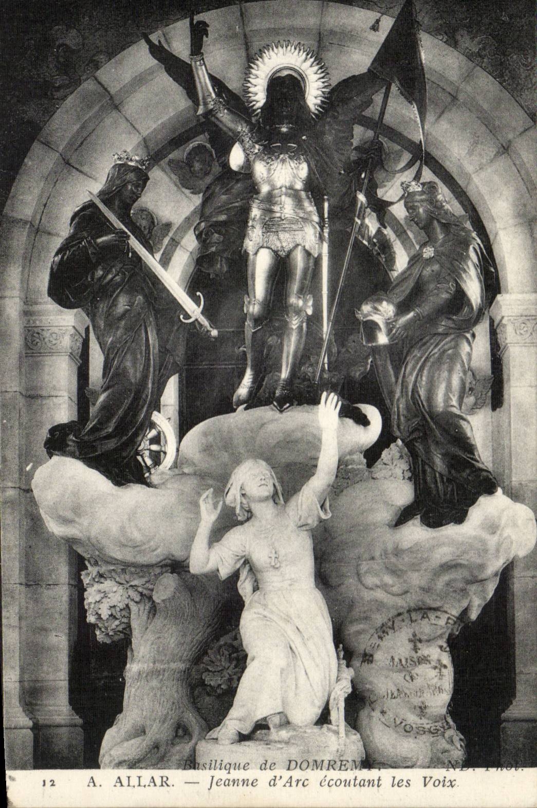 Domremy - die Basilika - Jeanne d Bogen der zu den Stimmen - CPA hort