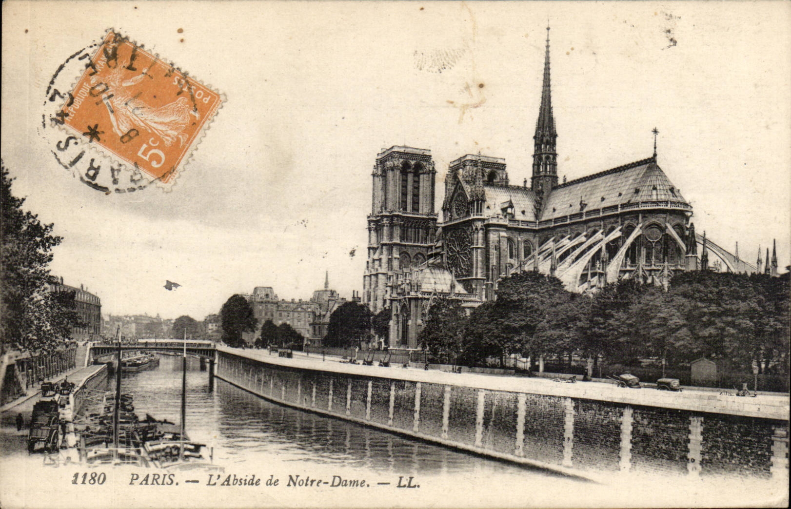 Paris - 4 - L'Abside de Notre Dame - CPA 