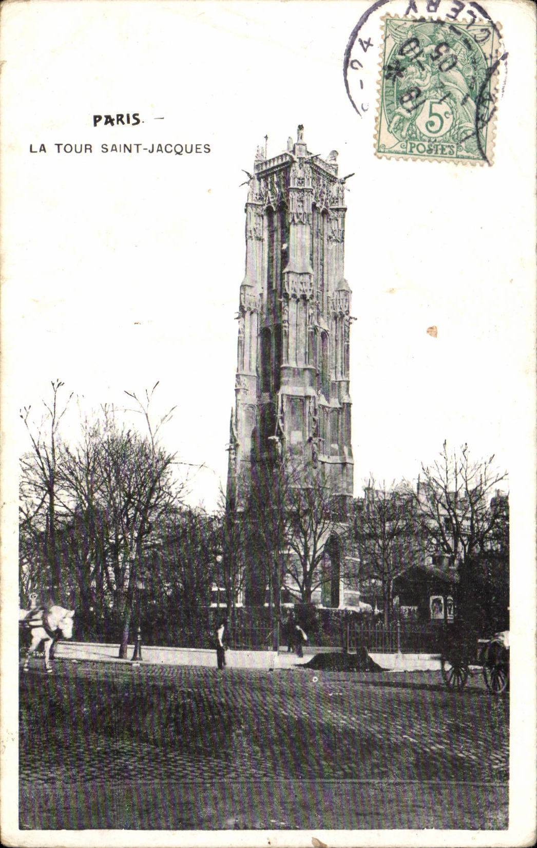 Paris - 4 - La Tour Saint Jacques - CPA 