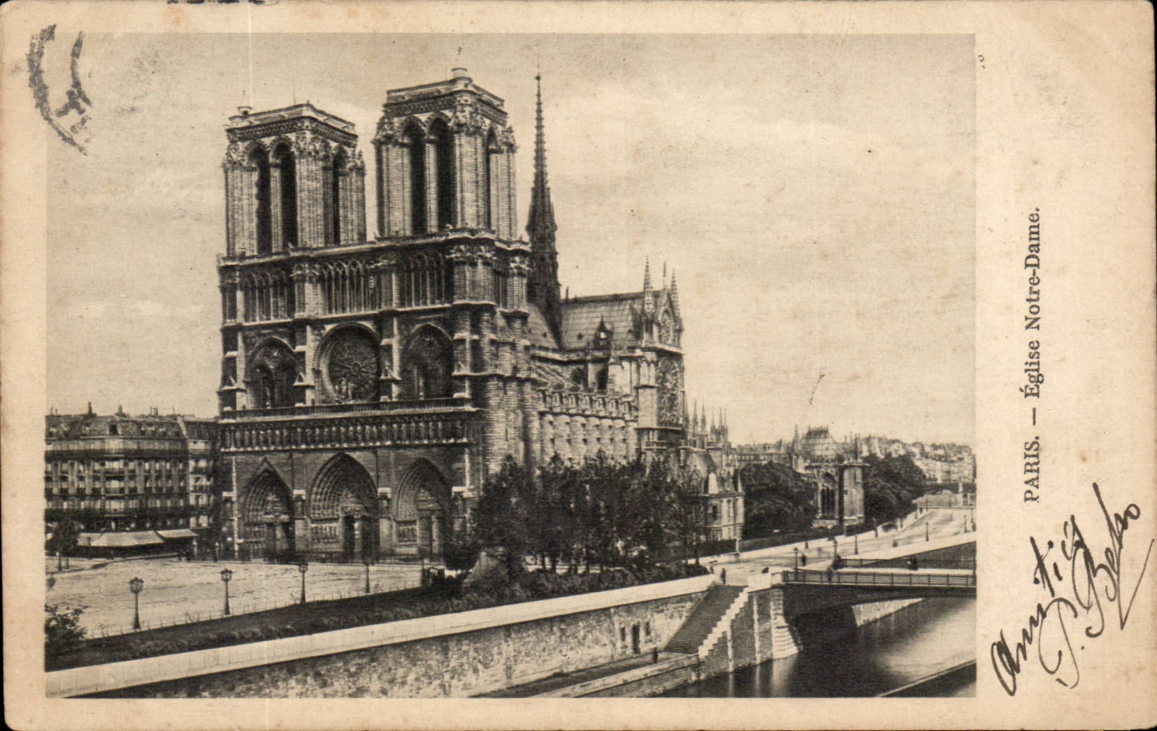Paris - 4 - Eglise Notre Dame - CPA 