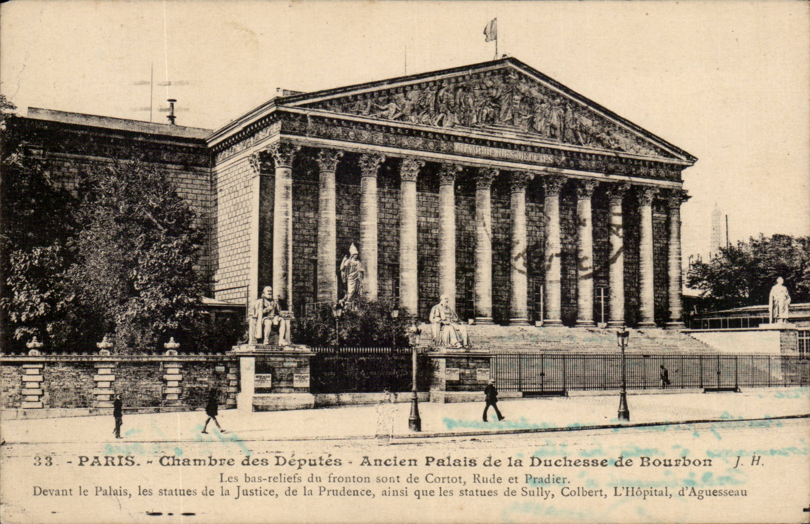 Paris - 1 - Chambre des Deputes - Ancien Palais de la Duchesse de Bourbon - CPA