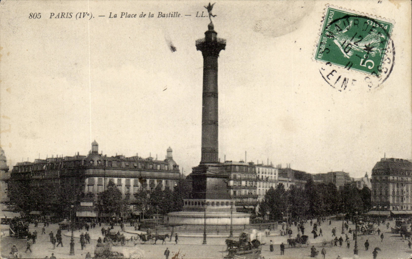 Paris - 11 - Ort der Bastille - CPA