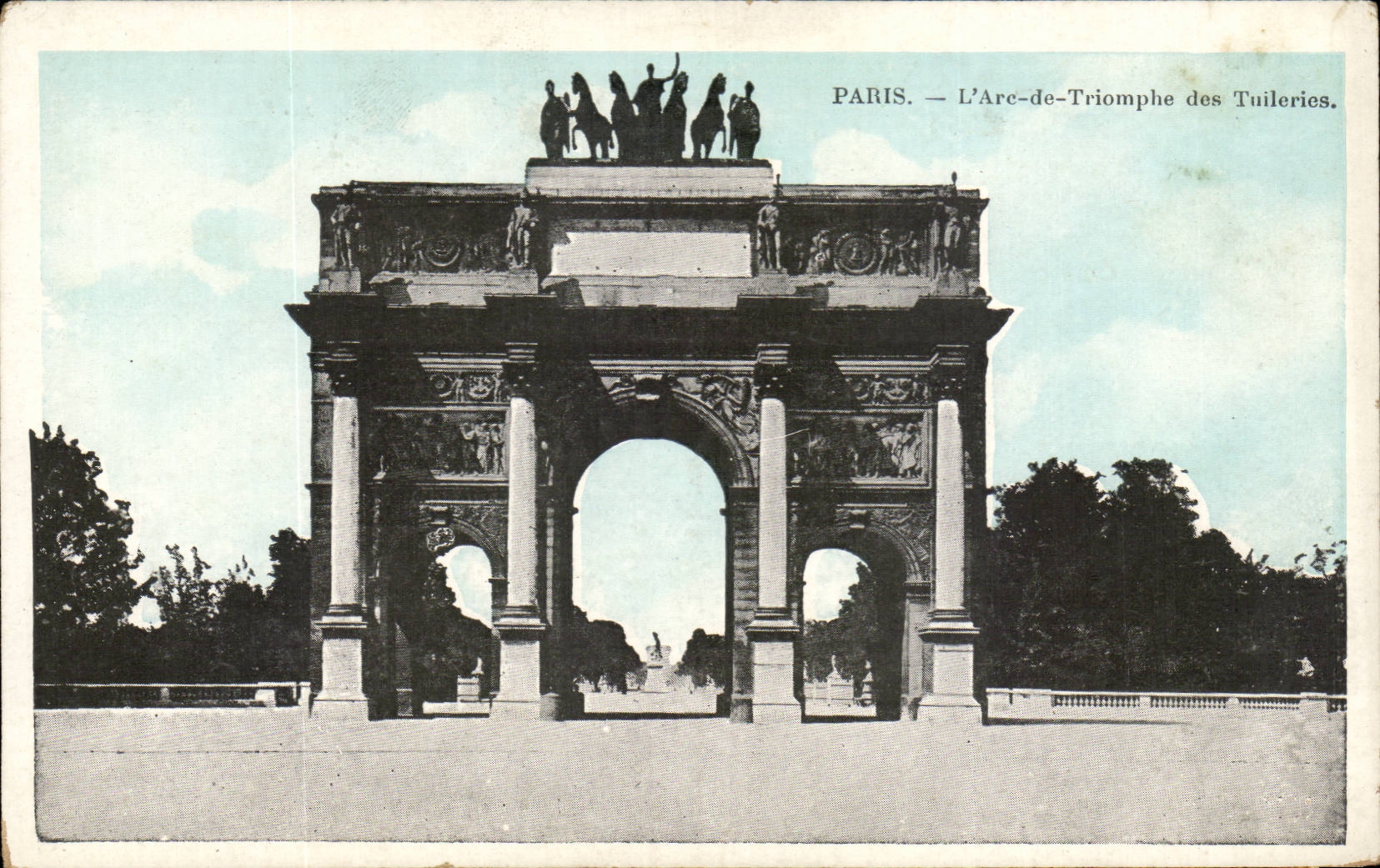 Paris - 1 - L'Arc de Triomphe des Tuileries - CPA