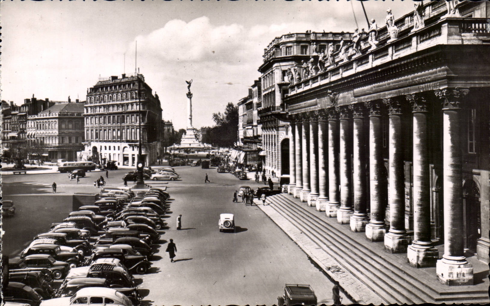 Bordeaux - the Large Theater - Place of the Comedy - CPA