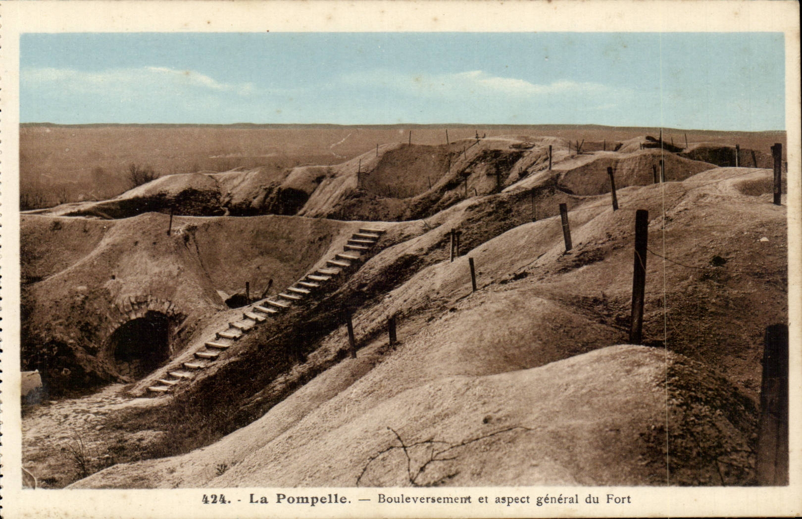 Pompelle - Upheaval and general aspect of Fort - CPA