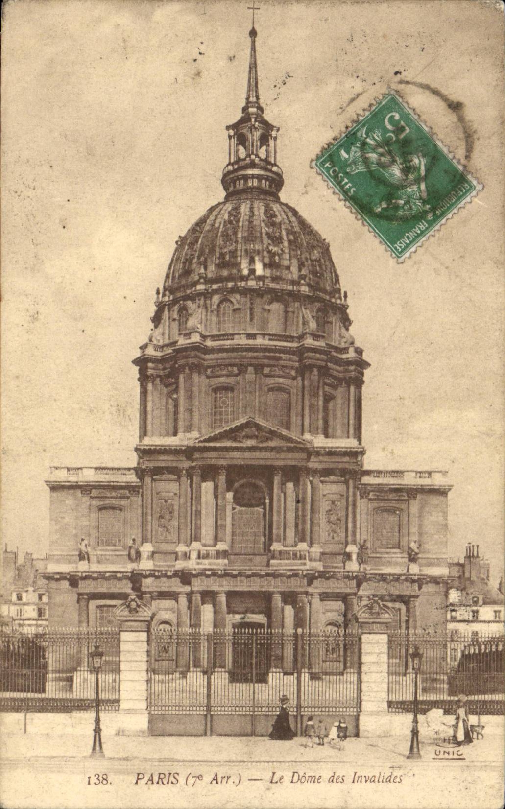 Paris - 7 - the Dome of Invalides - CPA