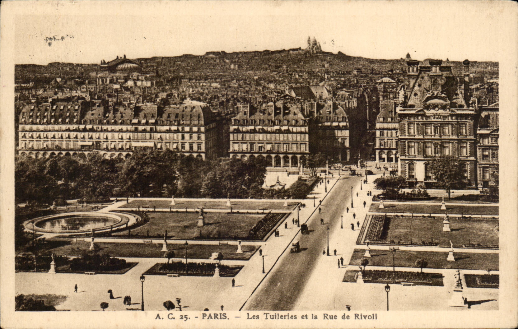 Paris - 1 Les Tuileries et la Rue de Rivoli - CPA