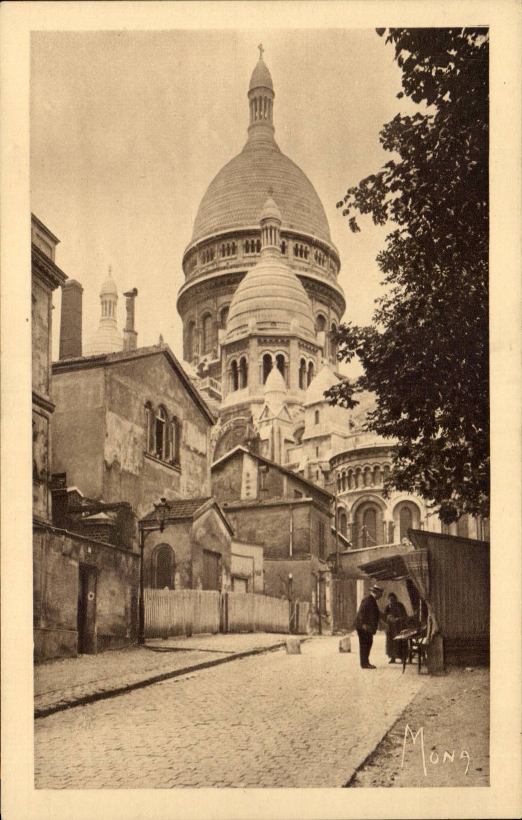 Paris - 18 - Petits Tableaux de Paris - Montmartre - Vue Partielle de Sacre Coeur - CPA