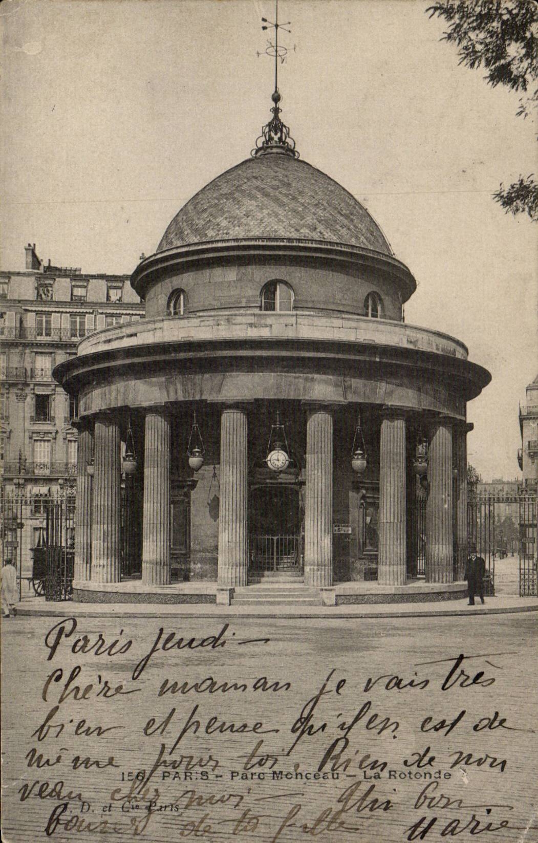 Paris - 8 - Park Heap - Rotunda CPA