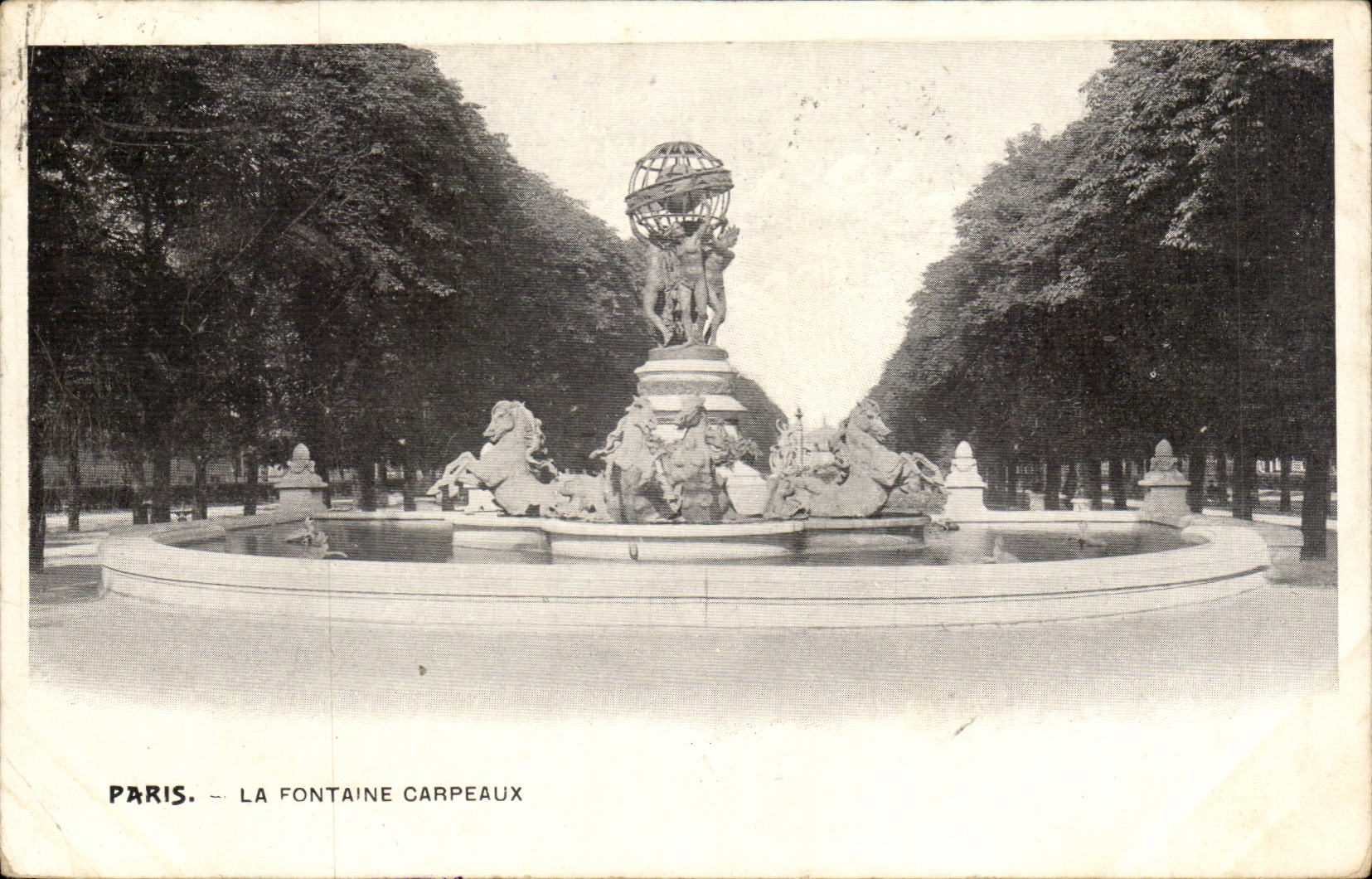 Paris - 6 - the carpeaux Fountain - Garden of Luxembourg CPA