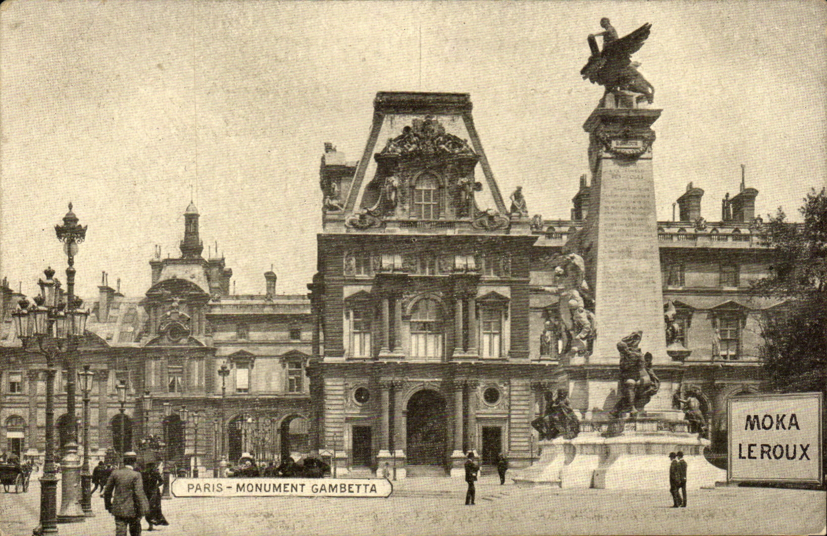Paris - 1 - Monument Gambetta - Moka Leroux CPA