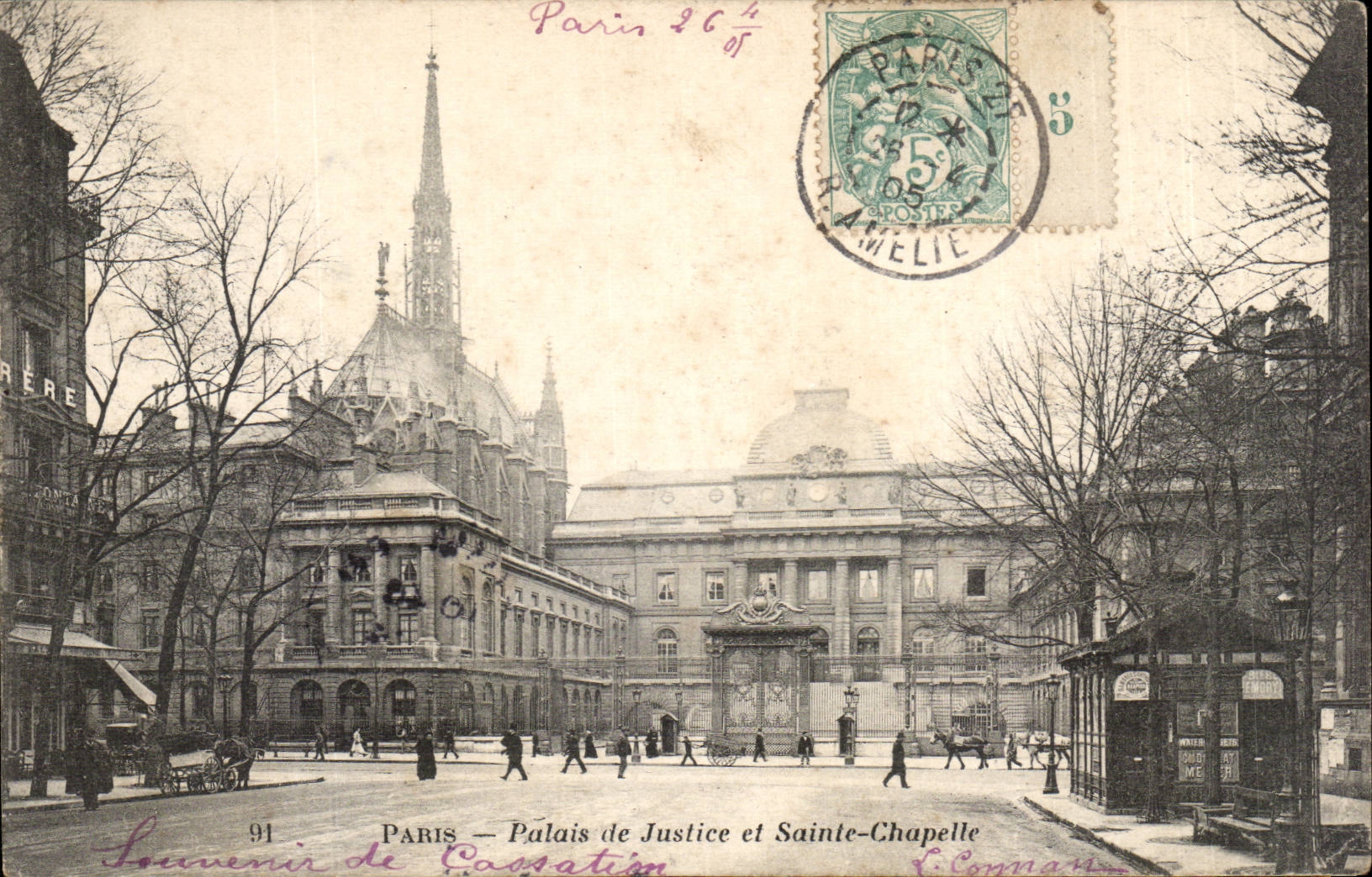 Paris - 1 - Palais de Justice et Ste Chapelle CPA