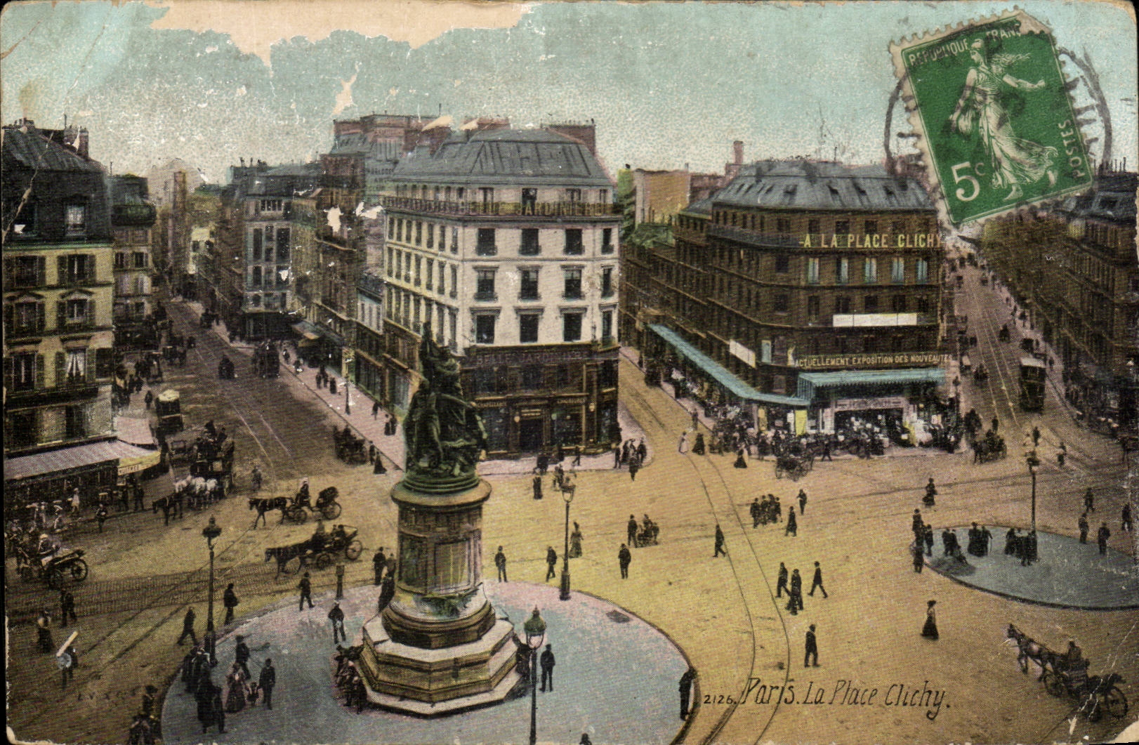 Paris - 17 - the Place Clichy CPA