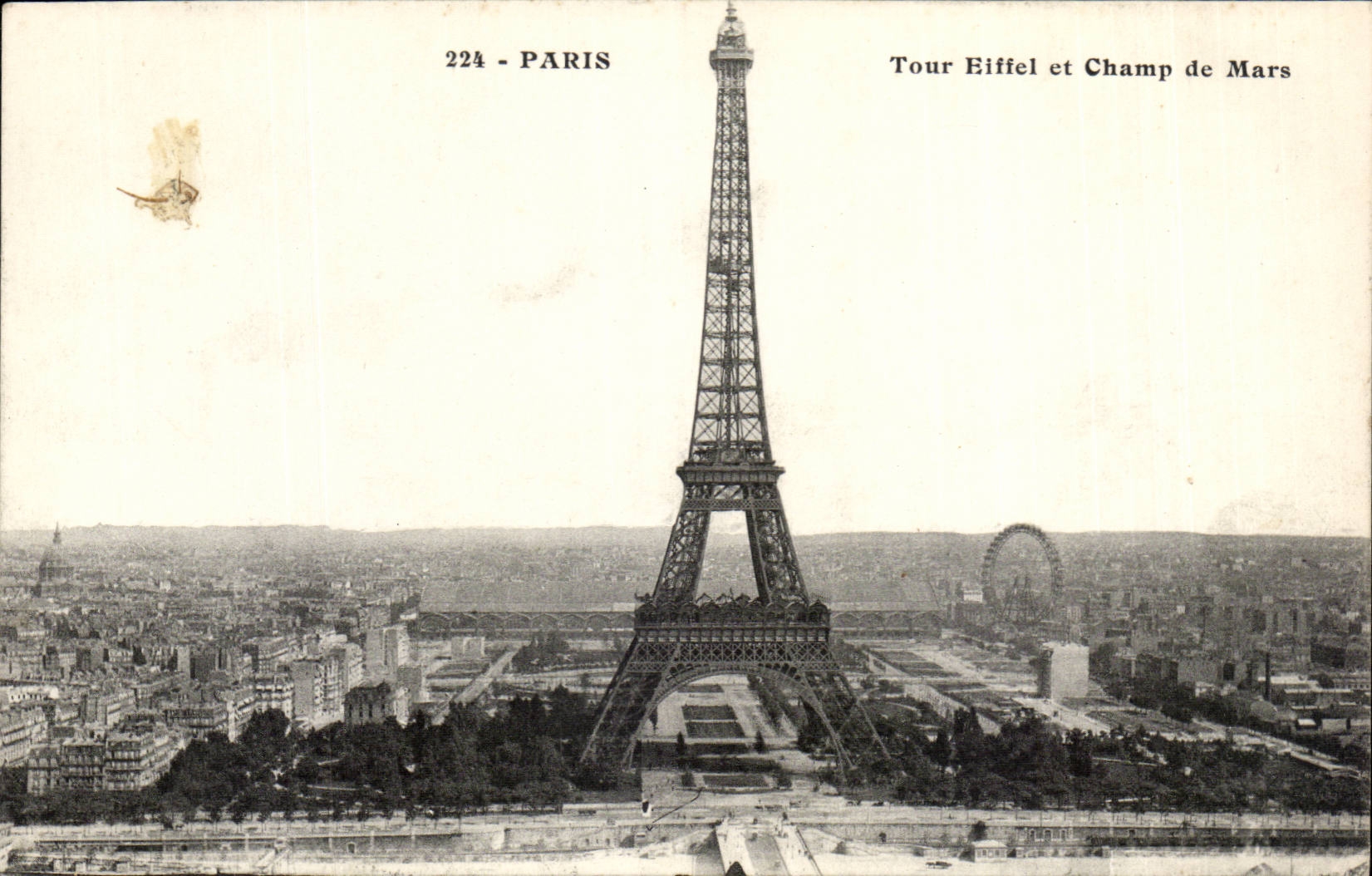 Paris - 7 - Eiffel Tower - Eiffel Tower - Champ de Mars CPA -