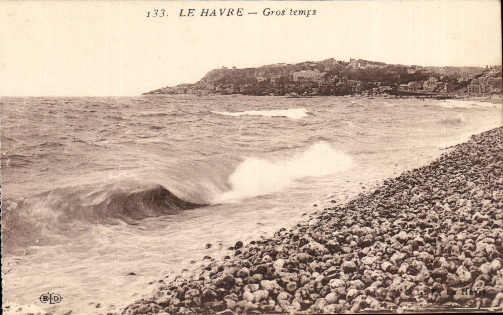 Le Havre - schweres Wetter - CPA