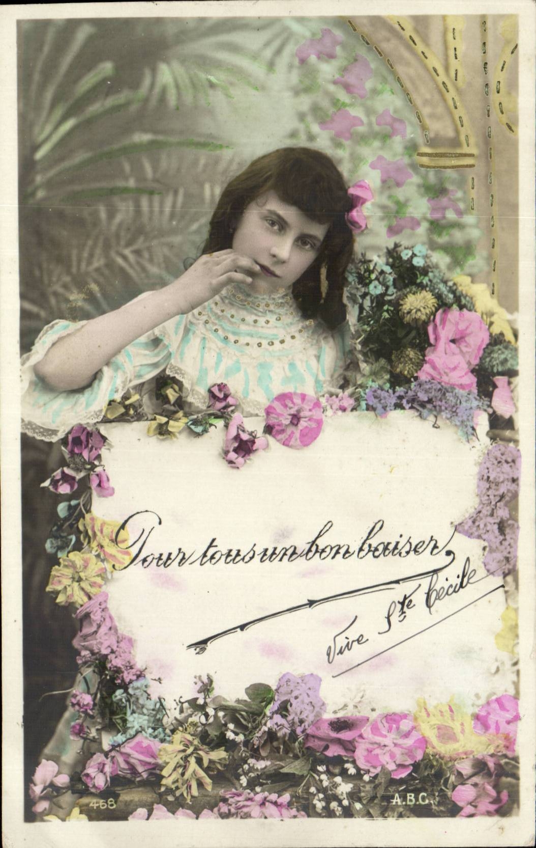 Fantasy - Child - Serious little girl - CPA