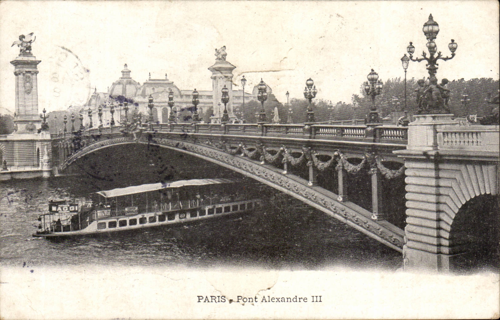 Paris - 7 - the Bridge Alexandre III - CPA