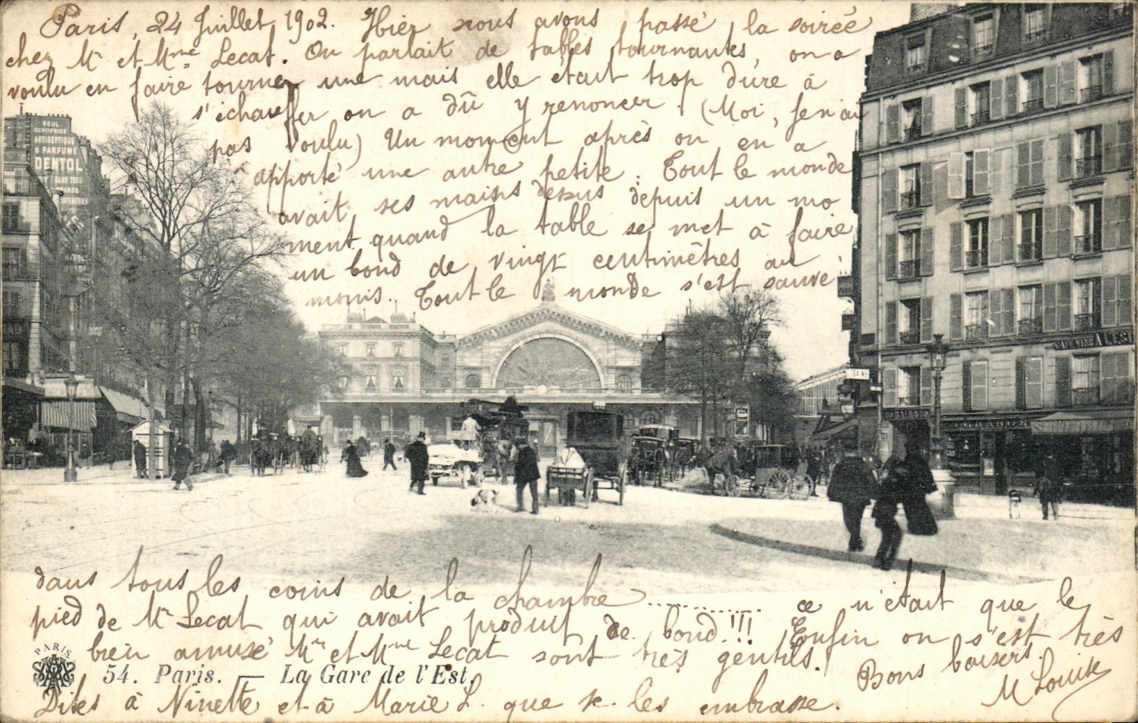 Paris - 10 - Station of the East - CPA
