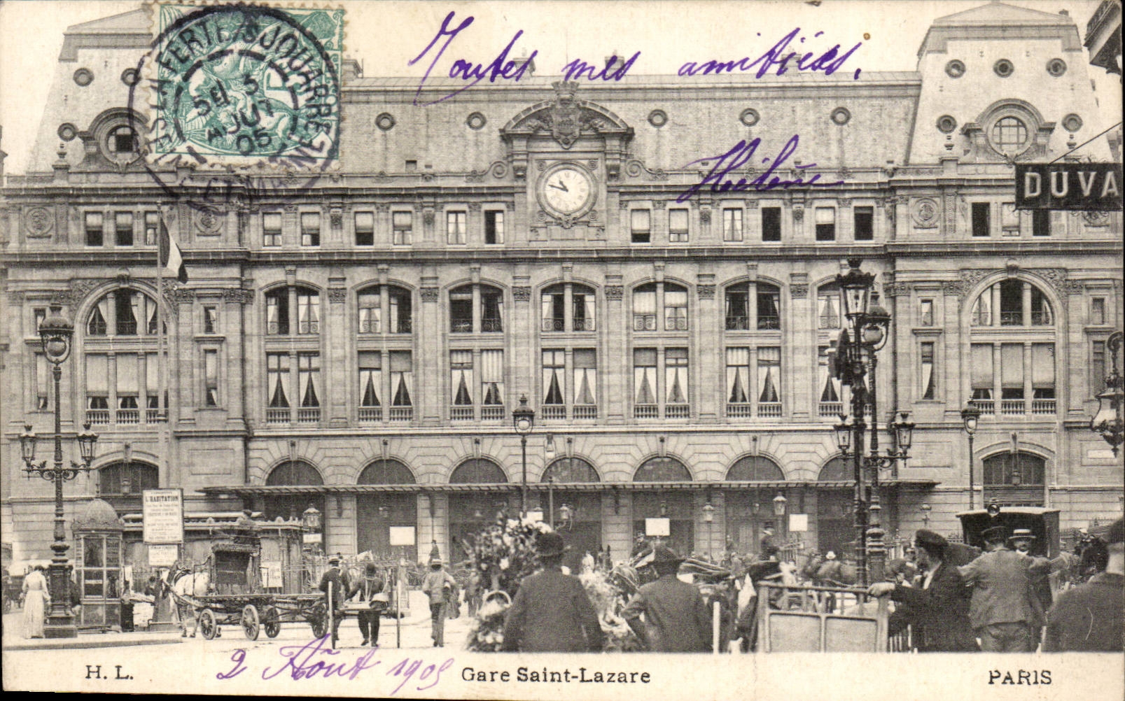 Paris - 8 - Station St Lazare - CPA