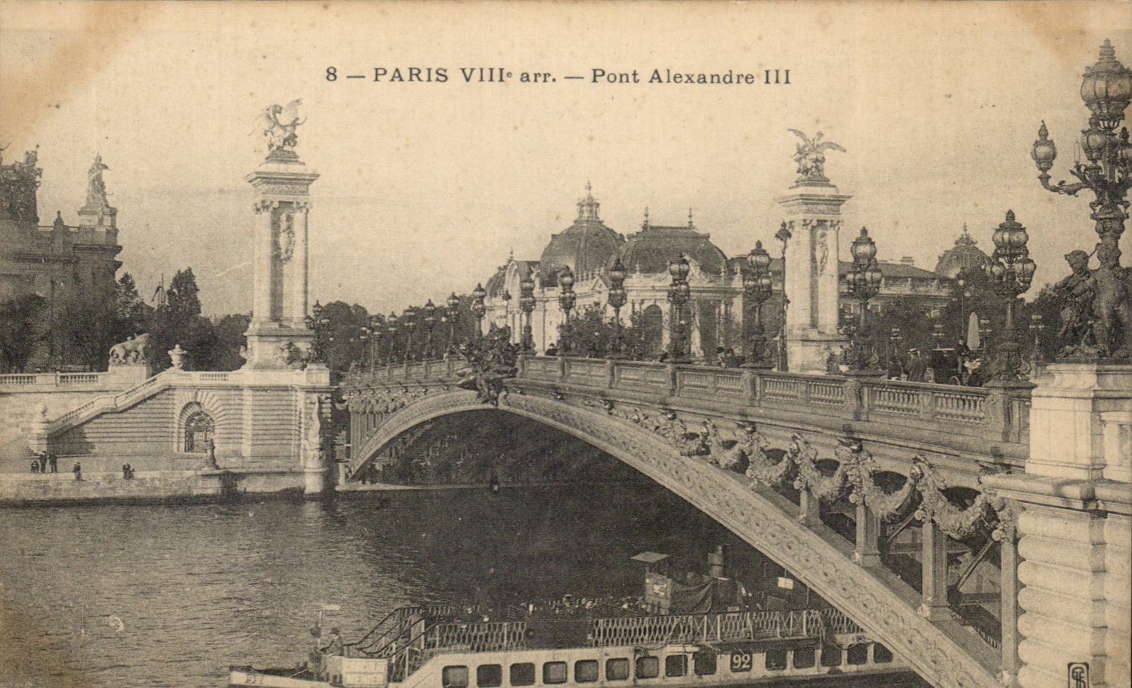 Paris - 8 - Bridge Alexandre III - CPA