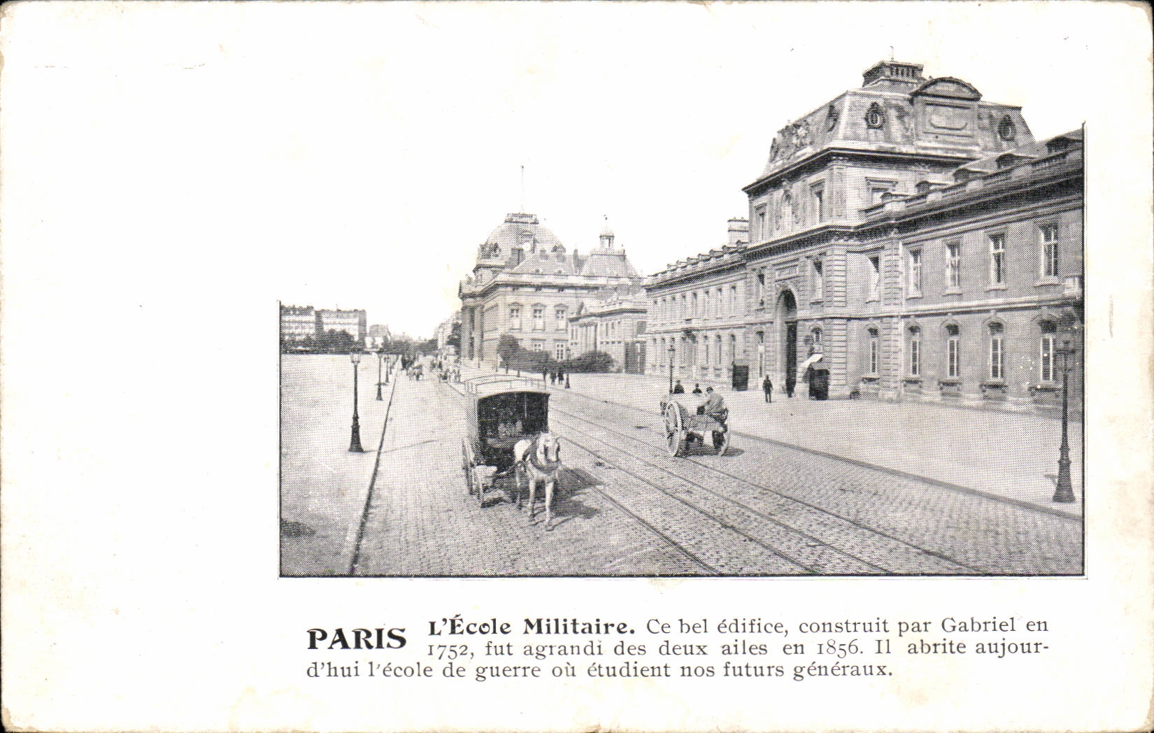 Paris - 7 - the Military academy - horse - horse - CPA