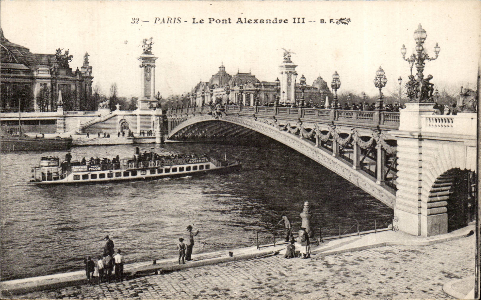 Paris - 7 - the Bridge Alexandre III - CPA